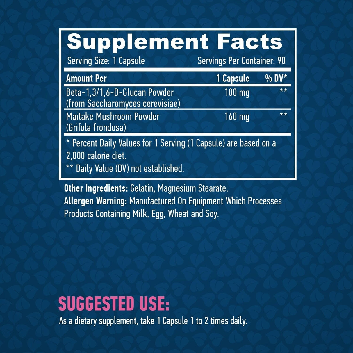 Beta Glucan 100mg / 90 Caps - Nutra Best Europe
