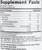 Vitamin D3 Zero Sugar 1000 IU - 60 gummies - Nutra Best Europe