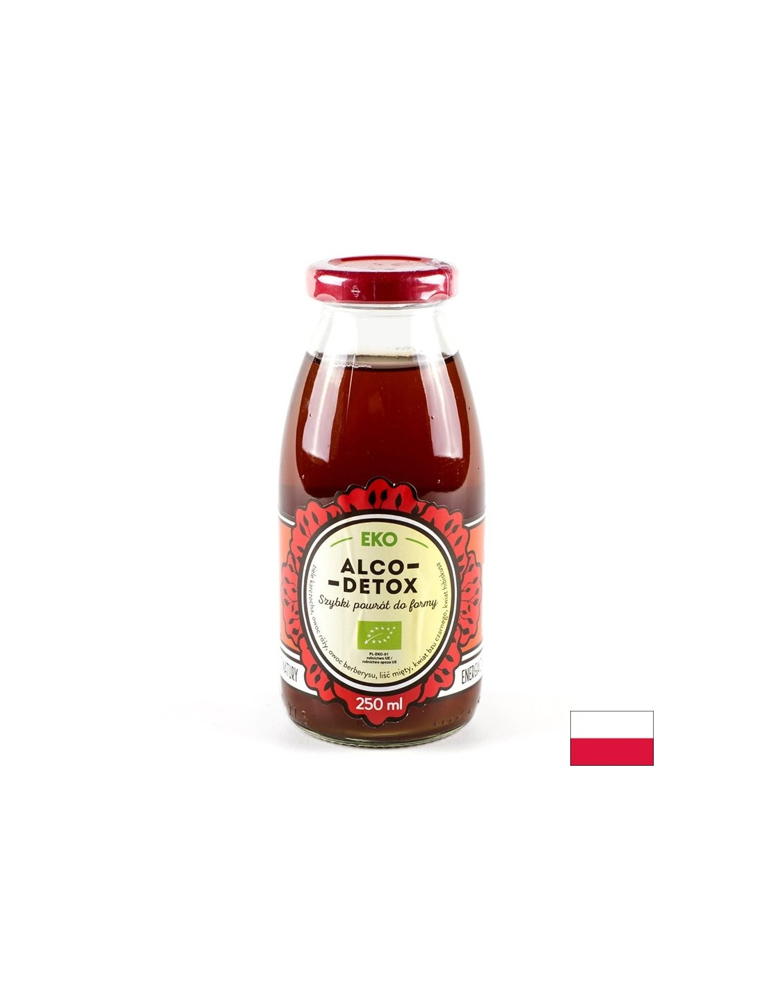 Alkoholos-méregtelenítő BIO ital, 250 ml <tc>Dary Natury</tc>