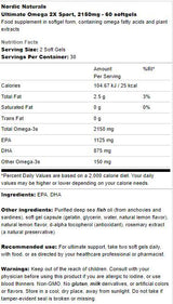 Ultimate Omega 2X Sport - 60 Softgels - Nutra Best Europe