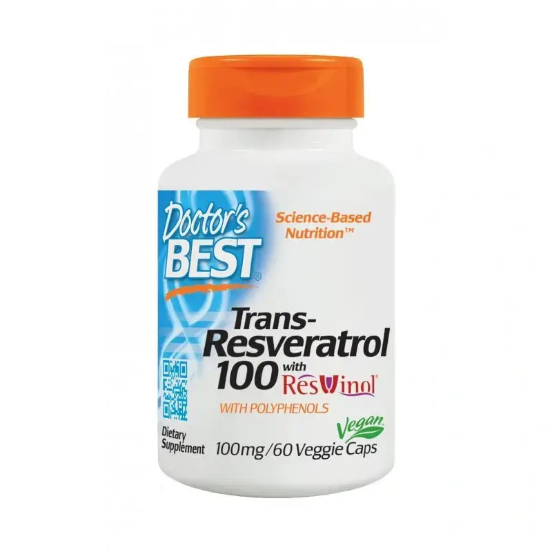 Trans-Resveratrol 100 mg | with ResVinol-25 - 60 capsules - Nutra Best Europe