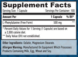 L-Phenylalanine 500mg / 100 Caps - Nutra Best Europe