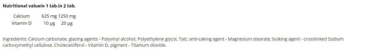 Calcium and Vitamin D3 / Calcium D3 Forte 60 Tabs OLIMP - Nutra Best Europe