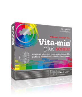 Vita-Min Plus Senior 30 Caps. OLYMPUS - Nutra Best Europe