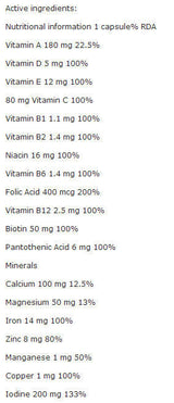 Vita-Min Plus Mama 30 Caps. OLYMPUS - Nutra Best Europe