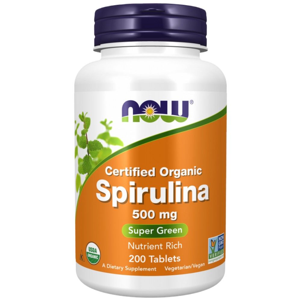 Spirulina 500 mg - 200 Tablets - Nutra Best Europe