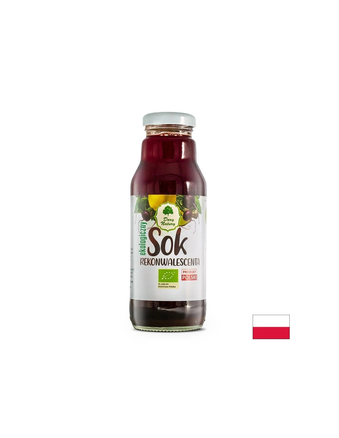 Bio gyümölcslé - vitamin koktél - Cékla, birsalma, csalán, petrezselyem, gyömbér, méz, 270 ml <tc>Dary Natury</tc>