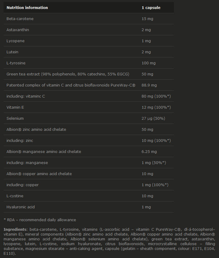 Beta-SOLAR - 30 capsules - Nutra Best Europe