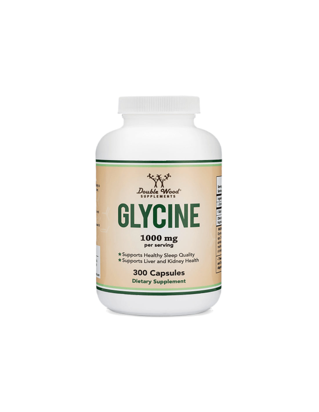 Glycine, 300 capsules Double Wood - Nutra Best Europe