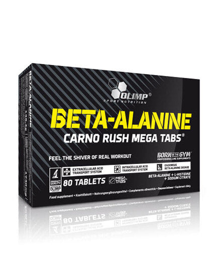 Beta-Alanine Carno Rush Mega Tabs 80 Tabs. OLYMPUS - Nutra Best Europe