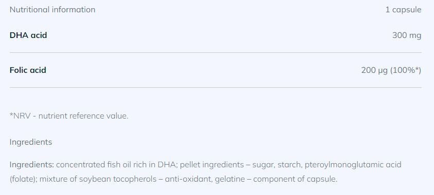 Gold DHA 30 Caps OLIMP - Nutra Best Europe