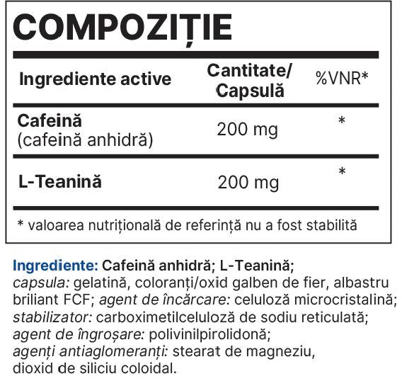 AlertON | Caffeine & Theanine - 30 capsules - Nutra Best Europe