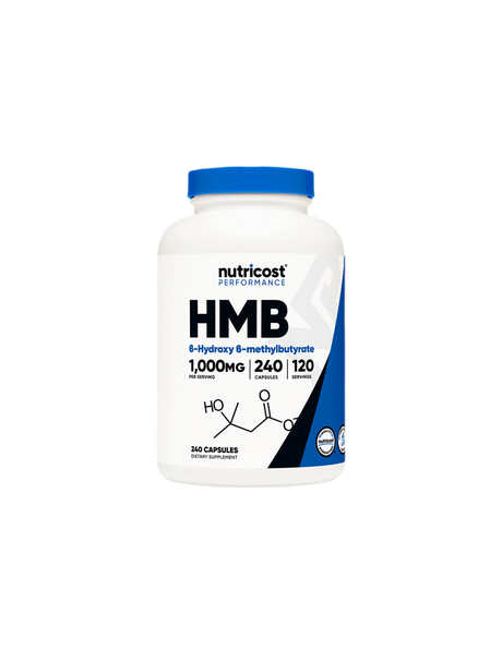 For active sports - HMB (Beta-hydroxy-beta-methylbutyrate), 500 mg/240 capsules, 120 doses Nutricost - Nutra Best Europe