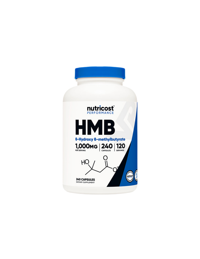 For active sports - HMB (Beta-hydroxy-beta-methylbutyrate), 500 mg/240 capsules, 120 doses Nutricost - Nutra Best Europe