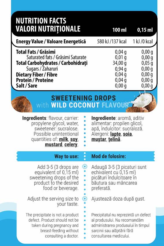 iDrops / Zero Calorie Sweetener - 30 ml - Nutra Best Europe