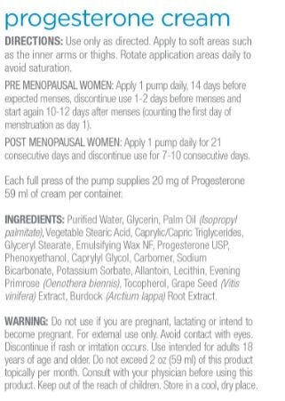 Progesterone Cream / 59 ml - Nutra Best Europe