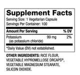 Potassium Time Release / 100 Caps - Nutra Best Europe