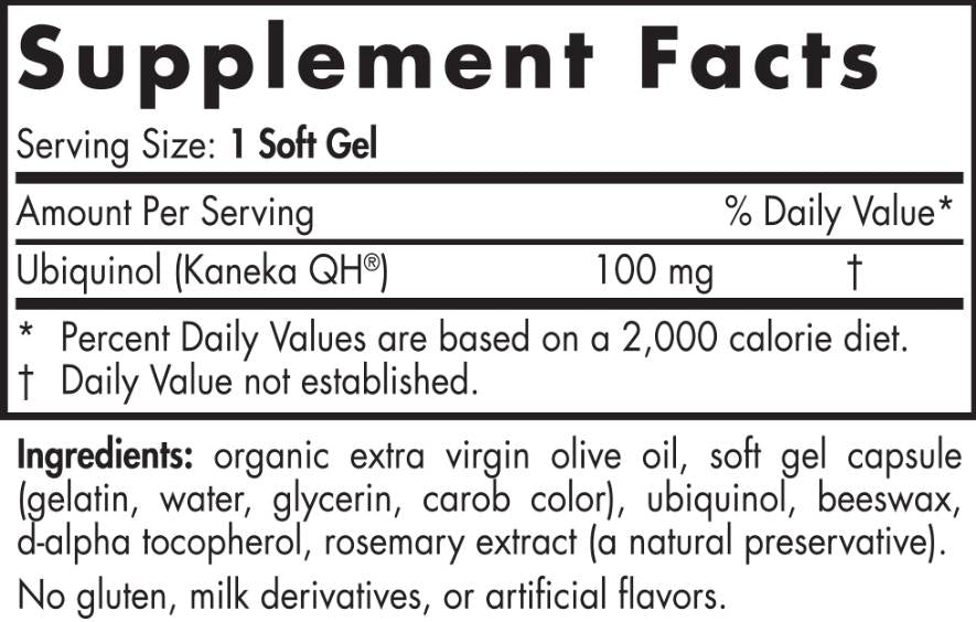 Nordic CoQ10 Ubiquinol Sport 100 mg - 60 Gel capsules - Nutra Best Europe