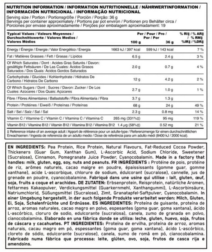100% Plant Gold Standard - 0.684 kg - Nutra Best Europe