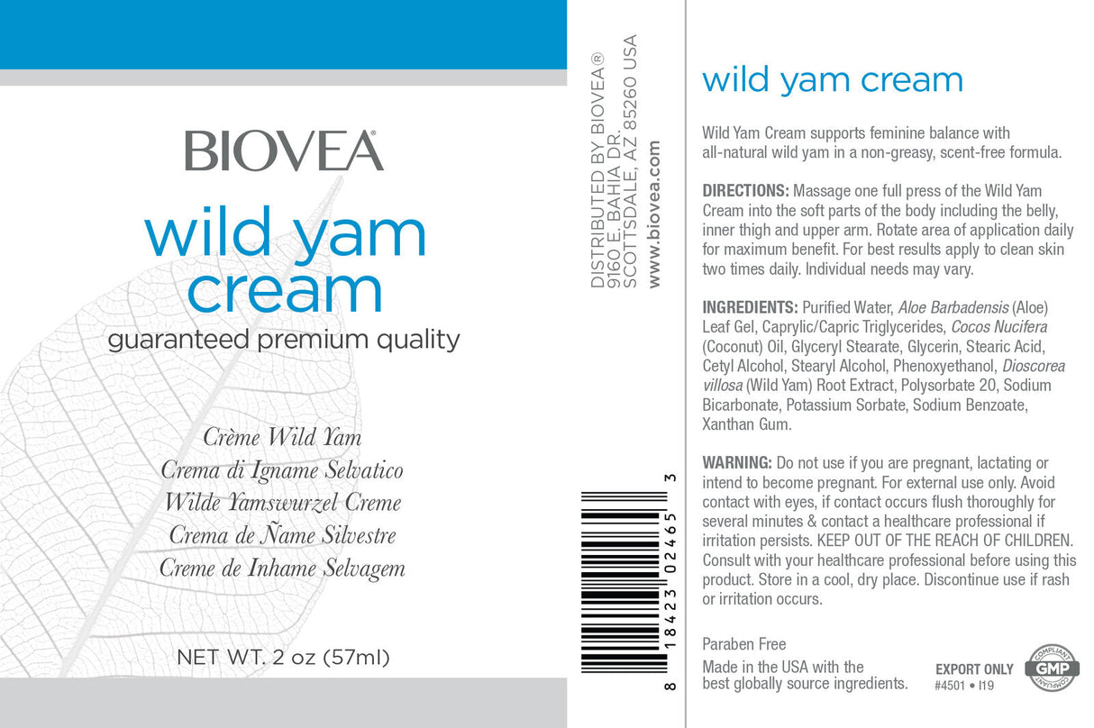 Wild Yam Cream - 0.057 - Nutra Best Europe