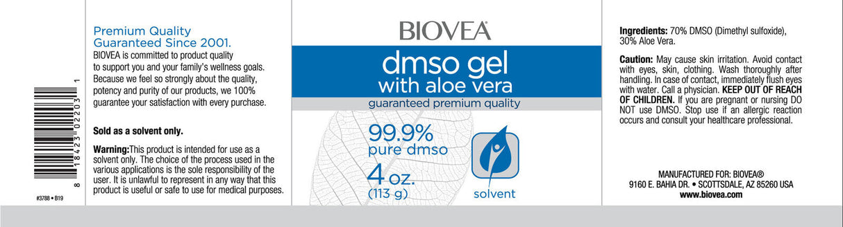 DMSO Gel with Aloe Vera / 118 ml - Nutra Best Europe