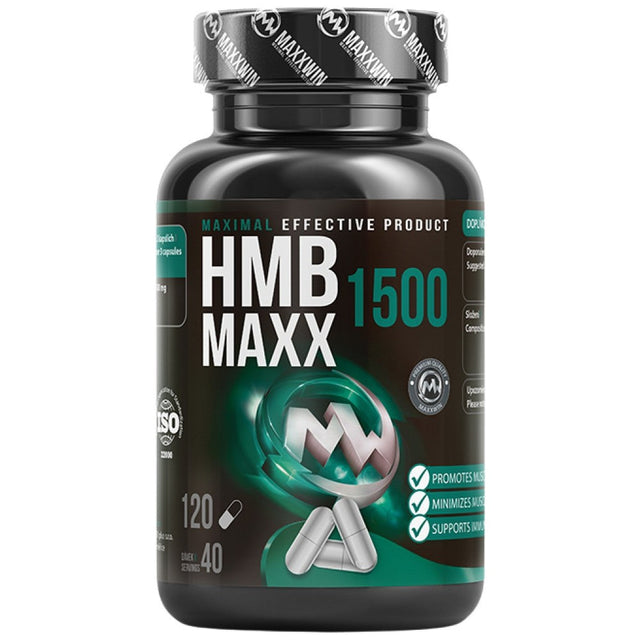 HMB Maxx 1500 - 120 capsules - Nutra Best Europe