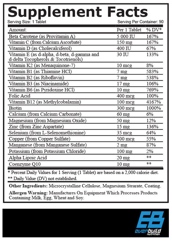 Vita Sport Multivitamins / 90 Tabs. - Nutra Best Europe