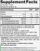 Zero Sugar Omega-3 Fishies 300 mg - 36 Chewable Gel Capsules - Nutra Best Europe