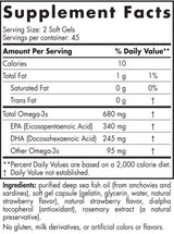 Ultimate Omega Junior 680 mg - 90 Gel capsules - Nutra Best Europe