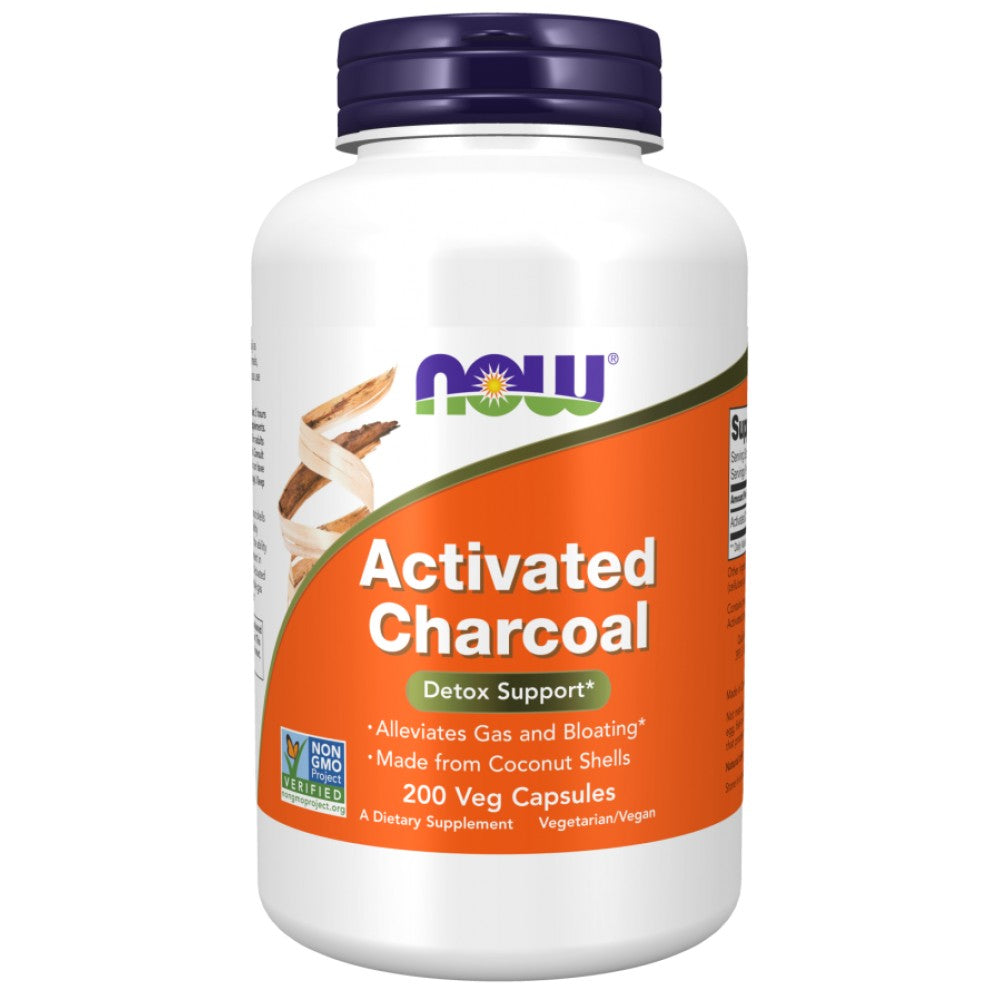 Activated Charcoal 280 mg - 200 capsules - Nutra Best Europe