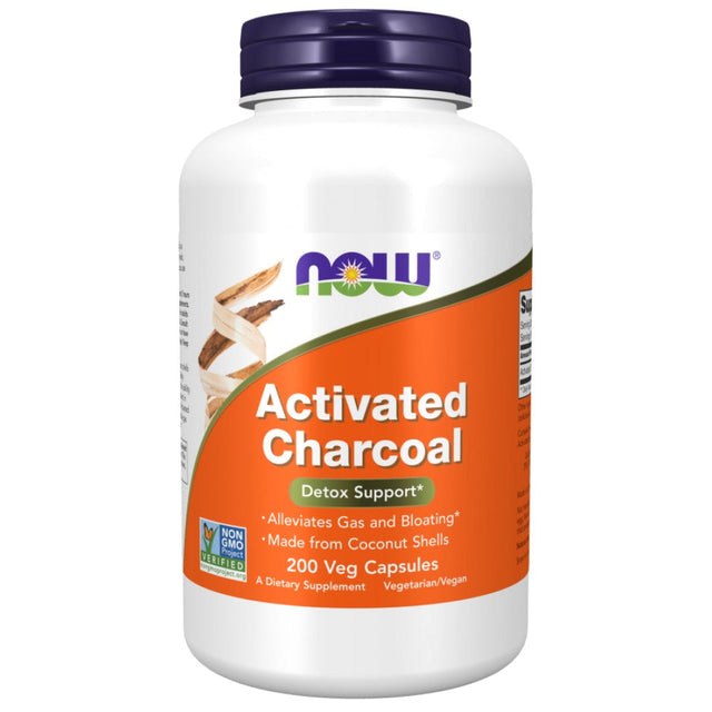Activated Charcoal 280 mg - 200 capsules - Nutra Best Europe
