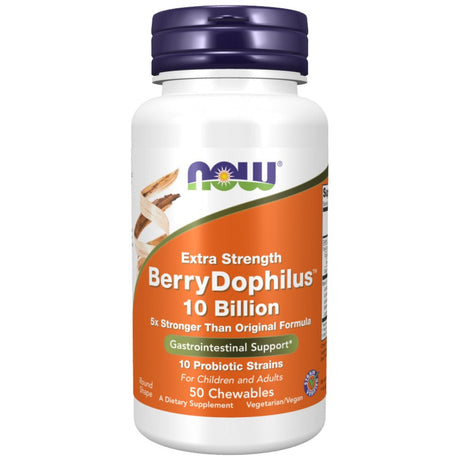 BerryDophilus 10 Billion | Extra Strength - 50 Chewable Tablets - Nutra Best Europe