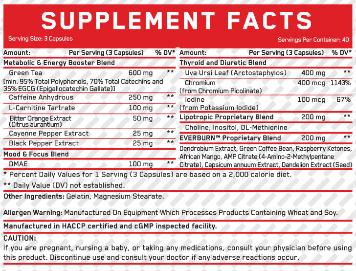 Ever Burn 120caps - Nutra Best Europe