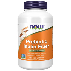 Prebiotic Inulin Fiber FOS - 180 capsules - Nutra Best Europe