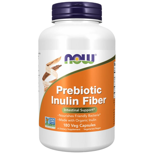 Prebiotic Inulin Fiber FOS - 180 capsules - Nutra Best Europe