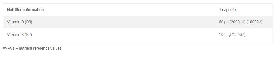 OLIMP Gold-Vit D3 + K2 Sport Edition 60 Caps - Nutra Best Europe