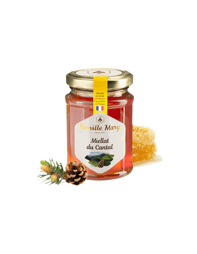 Miellat du Cantal / Bee honey (Honeydew) from pine needles, 230 g Famille Mary - Nutra Best Europe