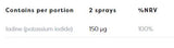 Iodine Oral Spray 150 mcg - 26 ml - Nutra Best Europe