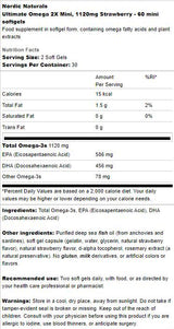 Ultimate Omega 2X Mini 1120mg - 60 Chewable Gel Capsules - Nutra Best Europe