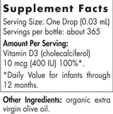 Baby's Vitamin D3 400 IU - 11 ml - Nutra Best Europe