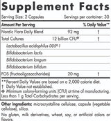 Nordic Flora Probiotic Daily | 12 Billion Active Cells - 60 capsules - Nutra Best Europe