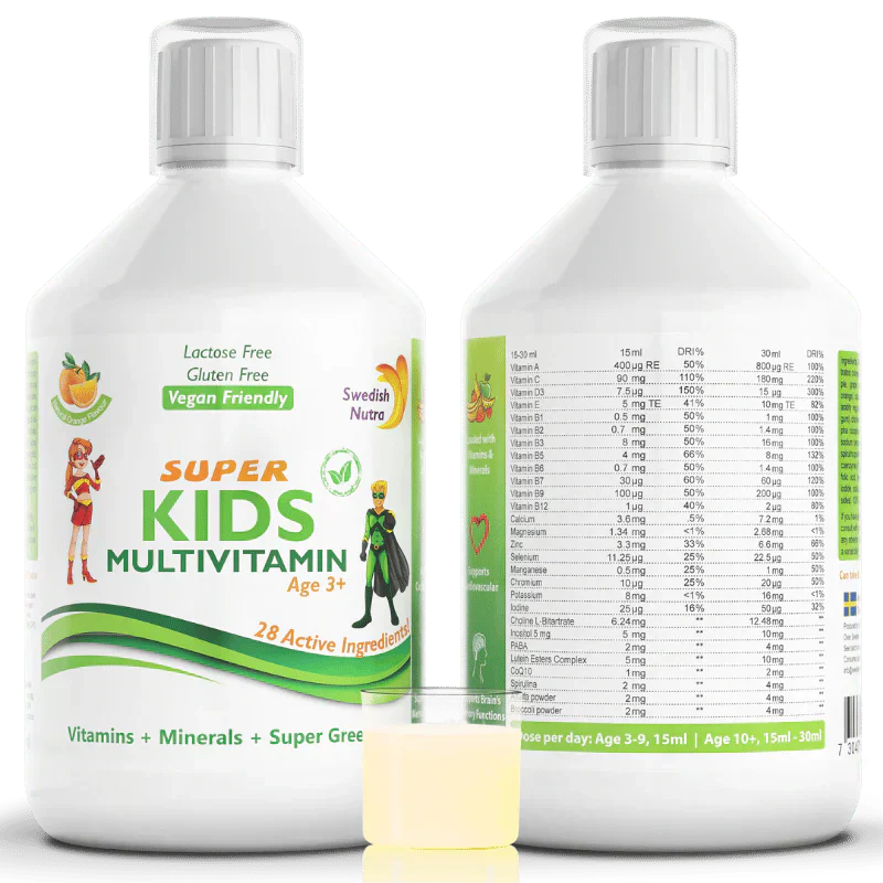 Super Kids gyermek multivitaminok (3-12 éves korig) - 500 ml