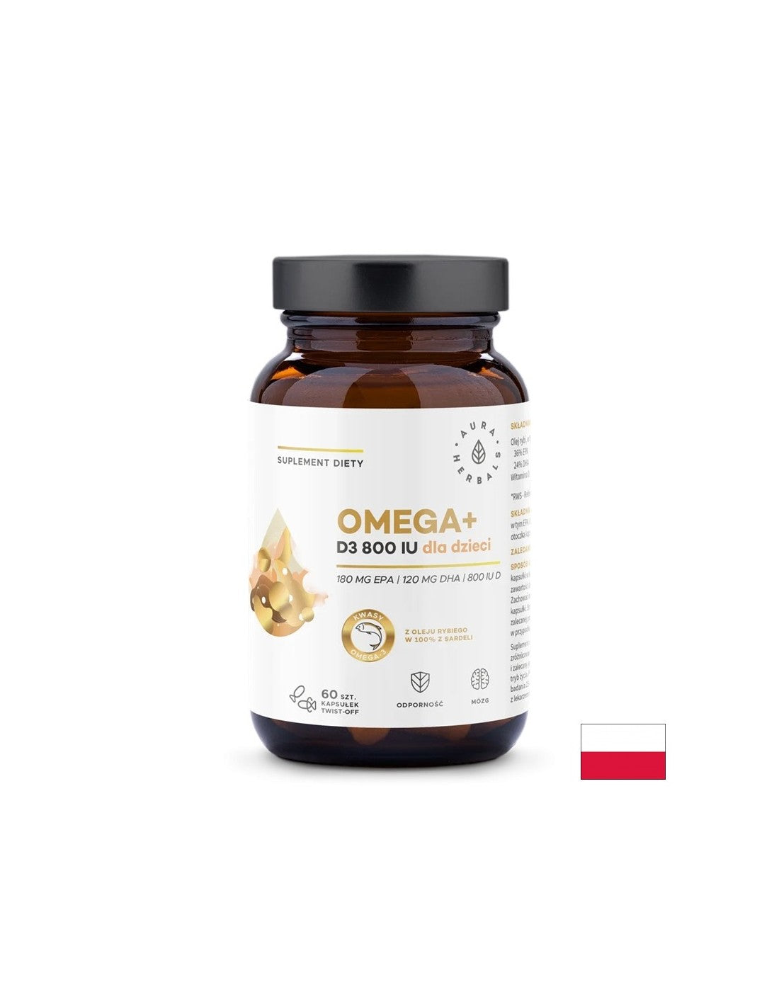 Agy- és csontápolás - Omega-3 500 mg + D3-vitamin 800 NE, 60 kapszula