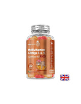 Multivitamin + Omega 3-6-9 (gyerekeknek készült tápszer), 120 db gél tabletta