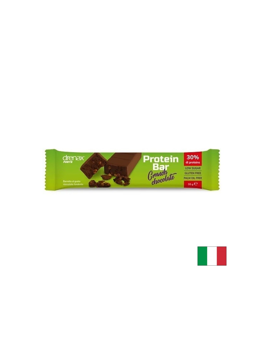 Протеиново барче (30% протеини) с хрупкав шоколад Drenax®, 55 g