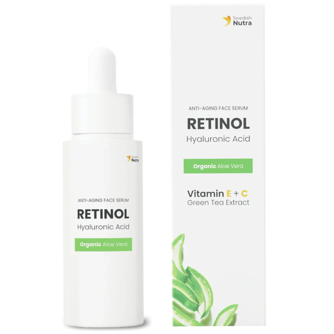 Arcszérum retinollal, hialuronnal és kollagénnel 30 ml <tc>Swedish Nutra</tc>