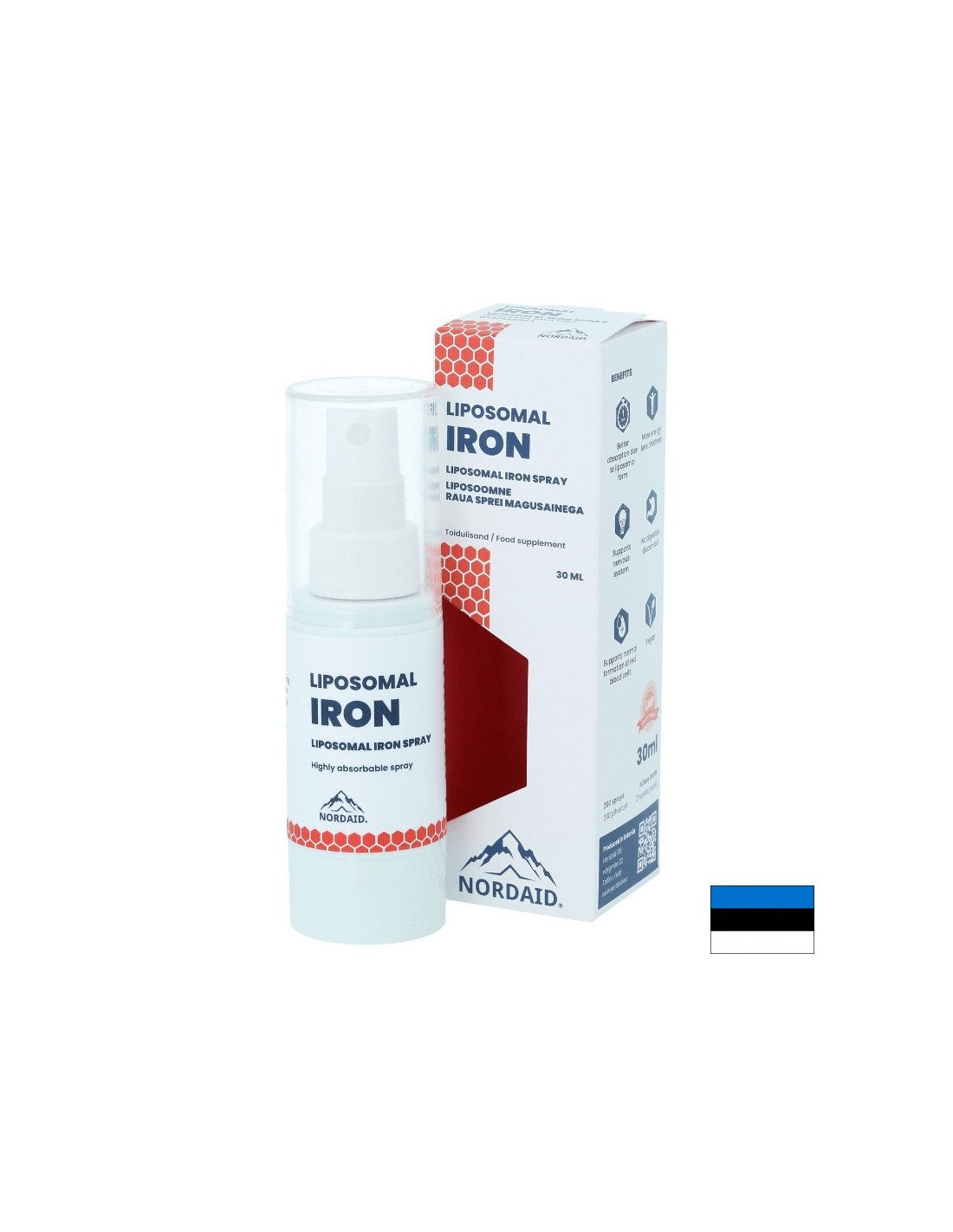 Nagy felszívódású liposzómális vas - vérszegénység és fáradtság, szájspray, 30 ml, 200 spray
