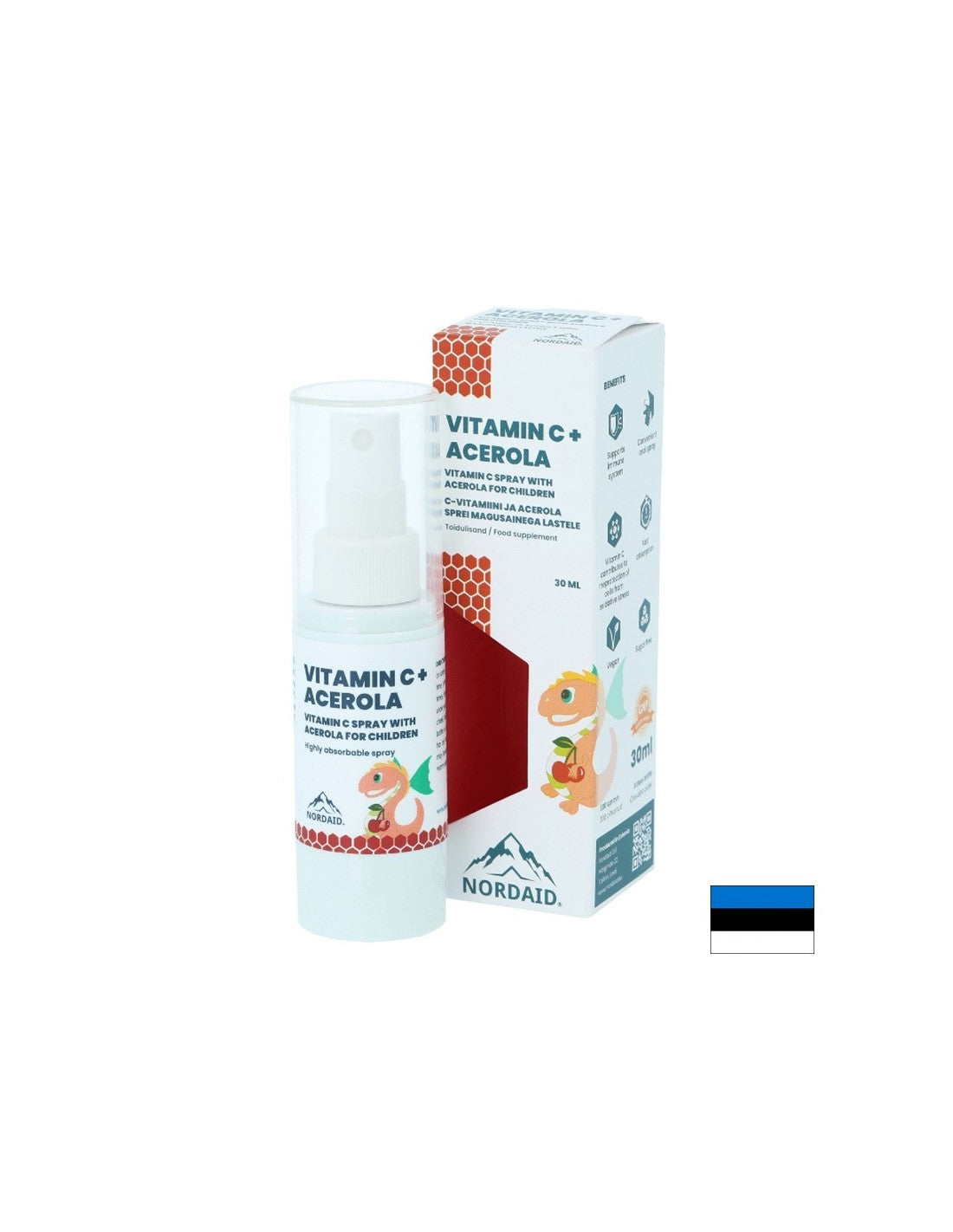 Immunitás - C-vitamin + Acerola, fekete ribizli ízű spray 30 ml/ 200 fújás <tc>Nordaid</tc>