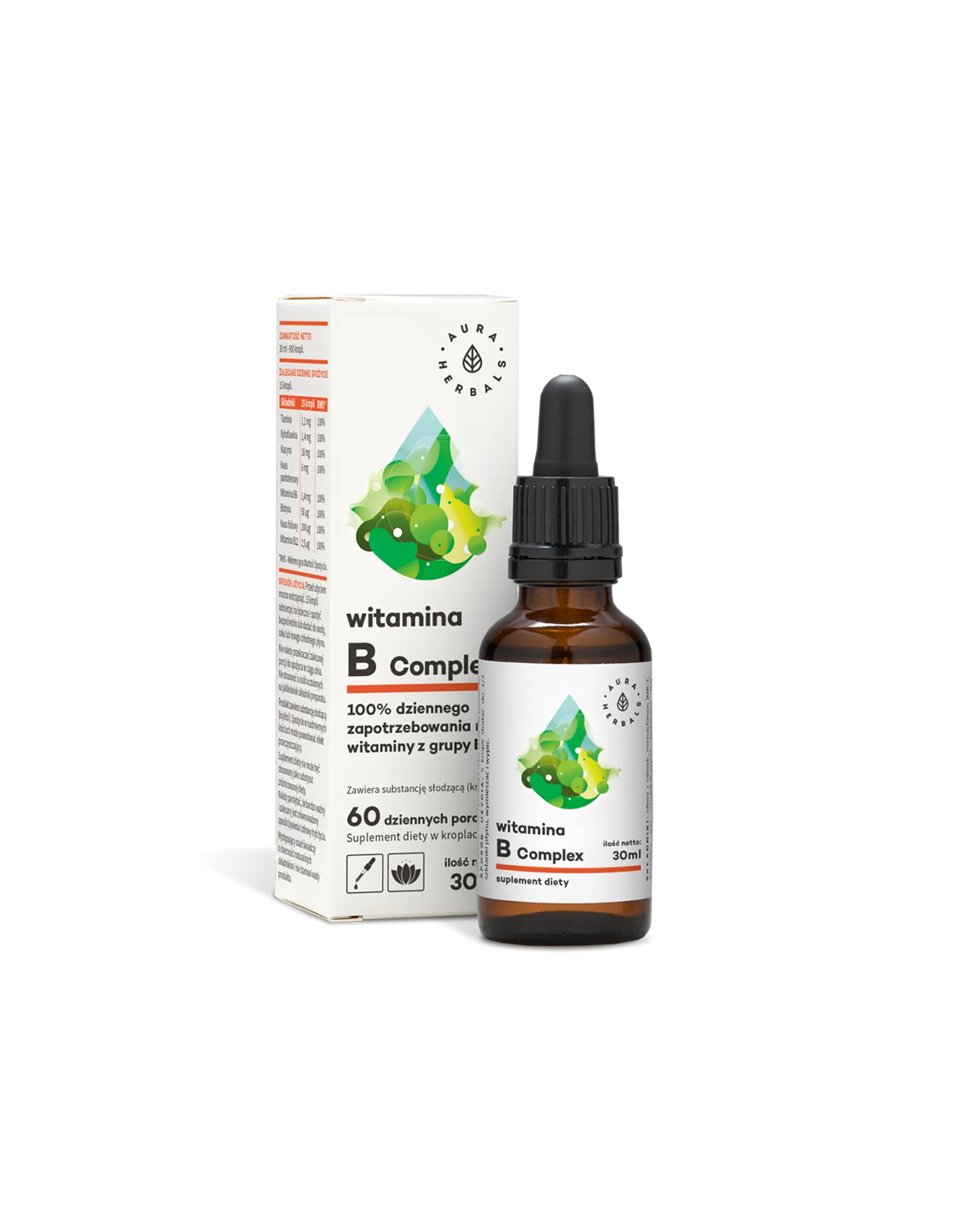 Idegrendszer - B-vitamin komplex, 30 ml csepp <tc>Aura Herbals</tc>