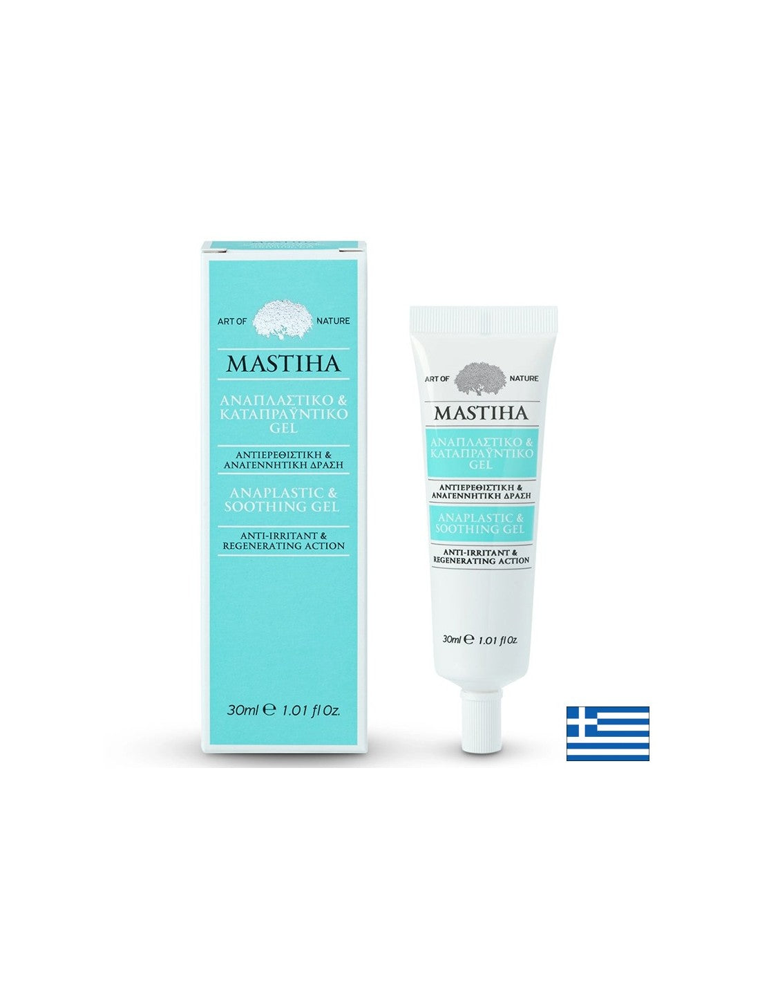 Regeneráló és nyugtató gél <tc>Mastiha</tc> száraz és irritált bőrre, 30 ml <tc>Mastiha</tc>
